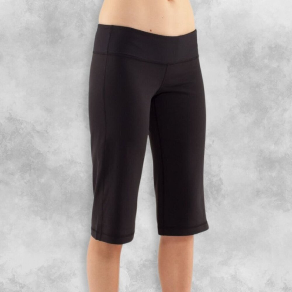 Lululemon Clam Digger II Capris Pants Lightweight Sweat-Wicking Black Women's 2